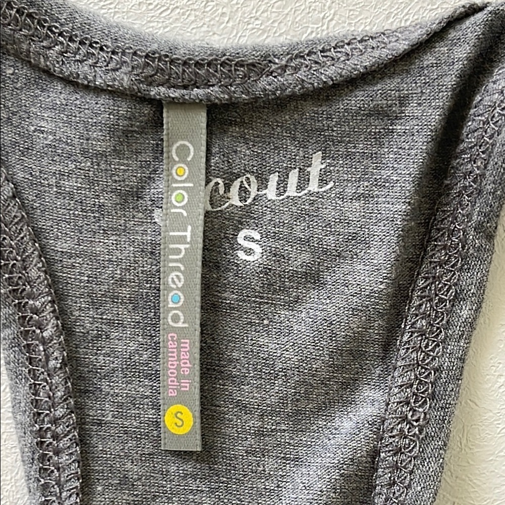 95% Cotton Gray Women's Tank Top Size S, M, L - Picture 2 of 3